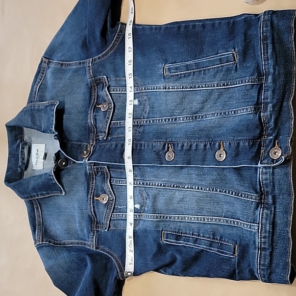 Goodfellow & Co Size S Med-Dk Wash Denim Trucker Jacket Excellent Used Condition - Picture 7 of 12